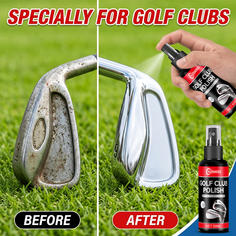 Golf Equipment Outlet - สเปรย์ขัดเงาไม้กอล์ฟแบบมืออาชีพ, น้ำยาฟื้นฟูความเงาโลหะสำหรับขจัดออกซิเดชัน, ดูแลรอยขีดข่วนเล็กน้อย และบำรุงรักษาหัวไม้กอล์ฟ