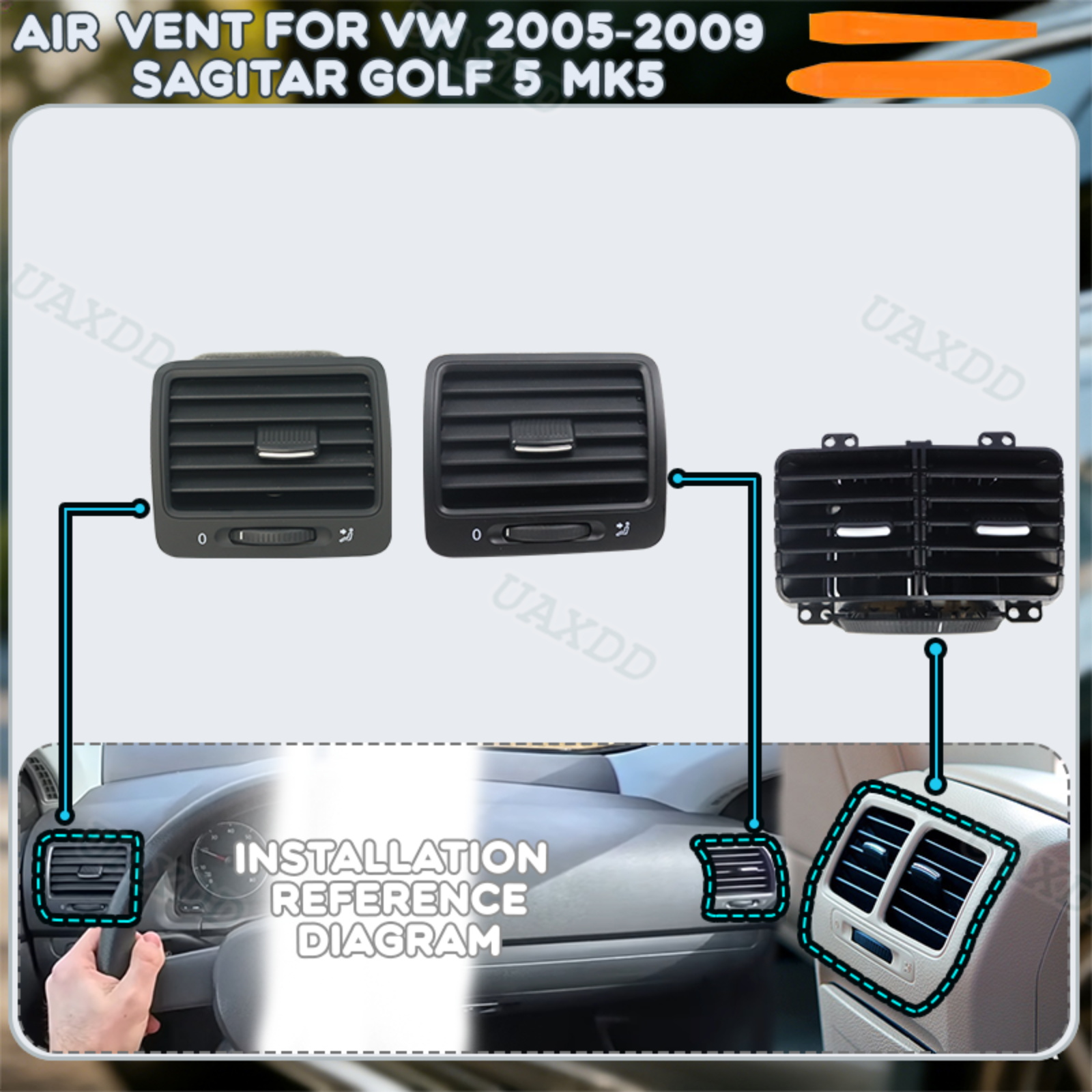 Golf Equipment Outlet - อะไหล่ช่องระบายอากาศสำหรับรถยนต์ VW Sagitar Golf 5 MK5